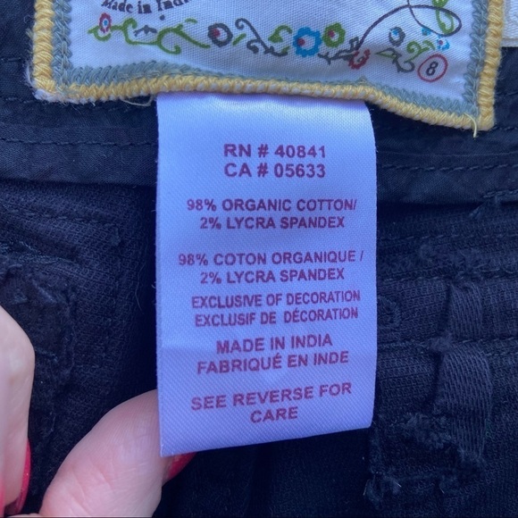 Aventura Organic Cotton Tara Pants black mid rise size 8 NWT - Picture 11 of 12